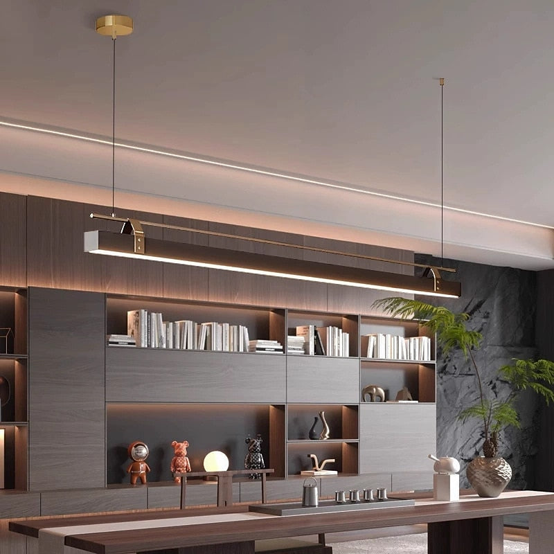 Modern Metal Linear Pendant Light