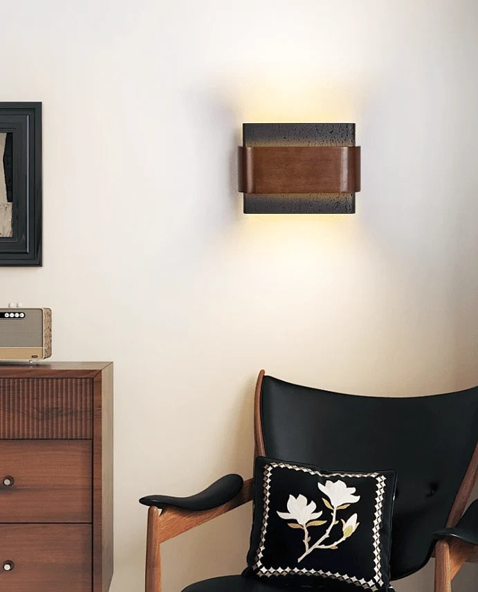 Wabi-Sabi Metal Rectangle Wall Light