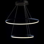 Moderne Metallring-Pendelleuchte