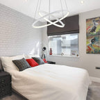 Moderne Metallring-Pendelleuchte