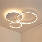 Deckenleuchte im modernen Metallring-Cluster-Design