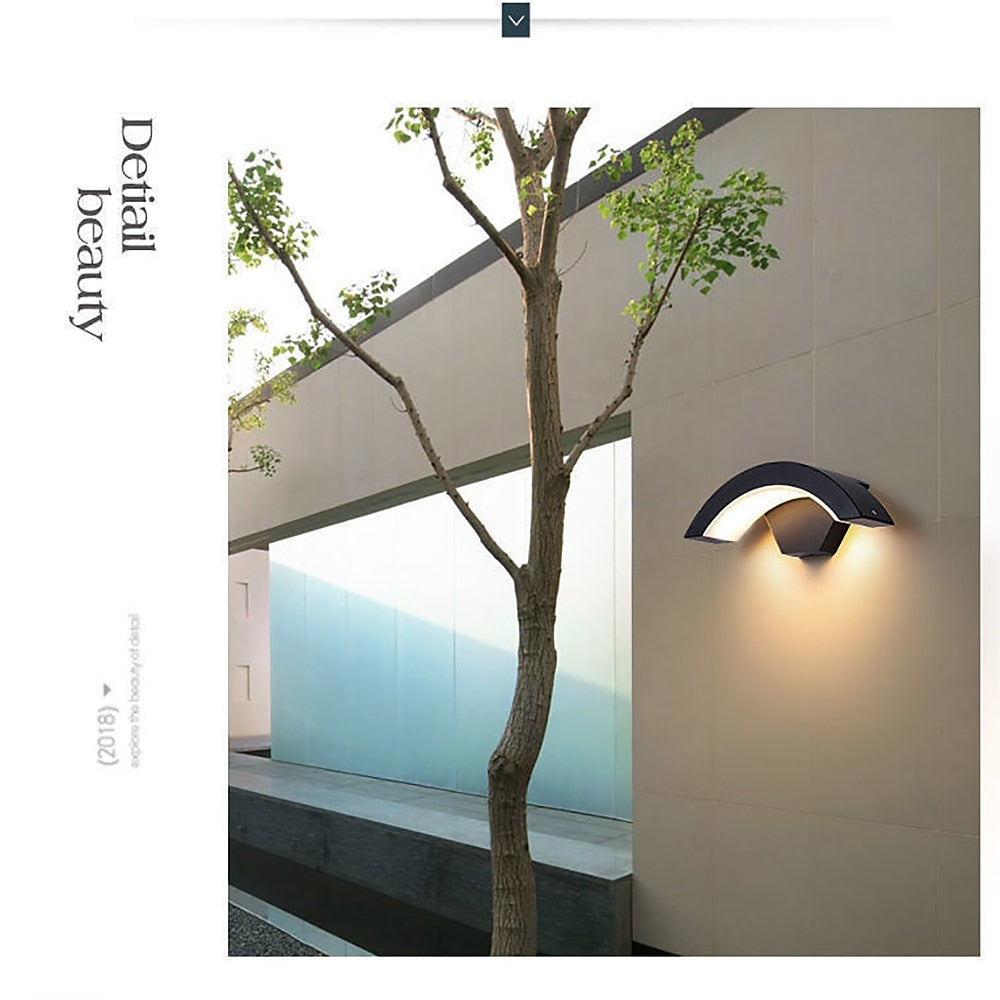 Modern Metal Arc Wall Light