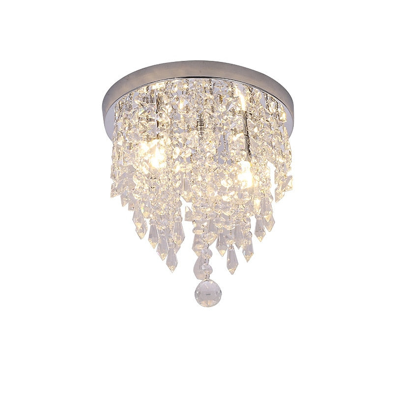 Glam Crystal Cascade Ceiling Light