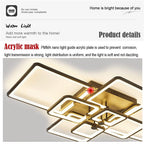 Modern Acrylic Square-Frame Ceiling Light