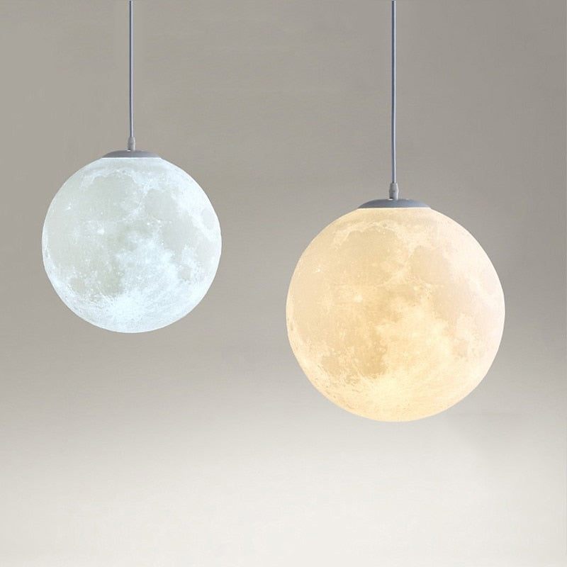 Modern Metal Moon Ceiling Light