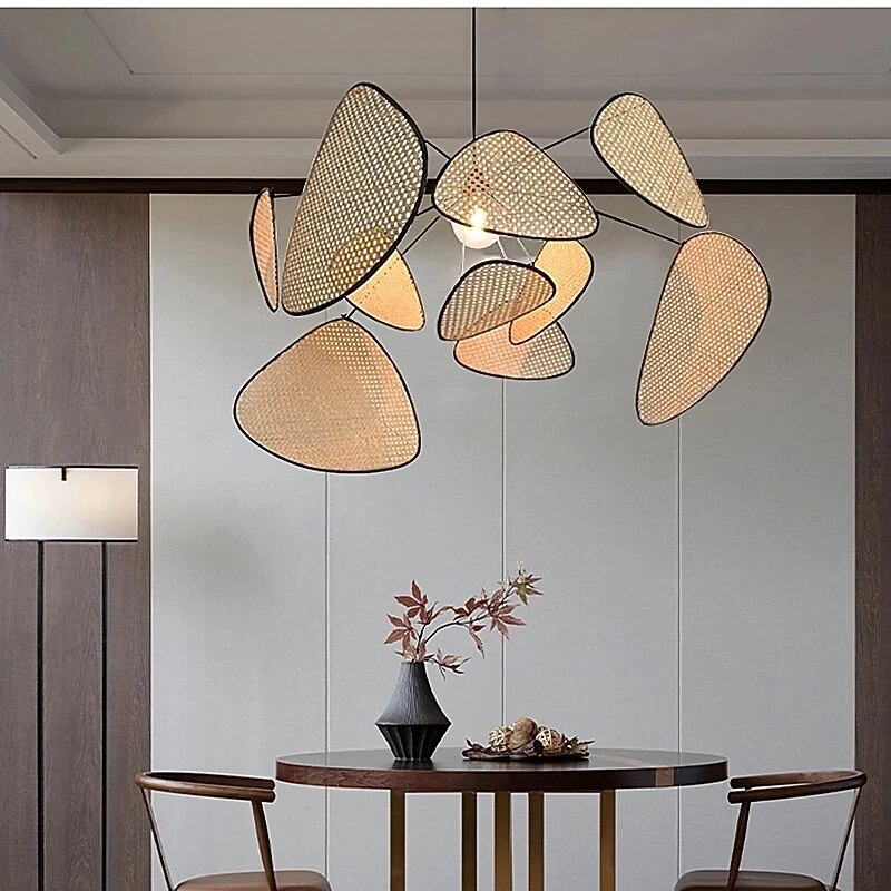 Rustic Metal Petal Pendant Light