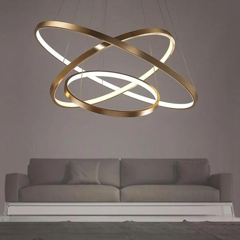Modern Metal Ring Pendant Light