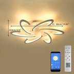 Modern Aluminum Pinwheel Ceiling Light
