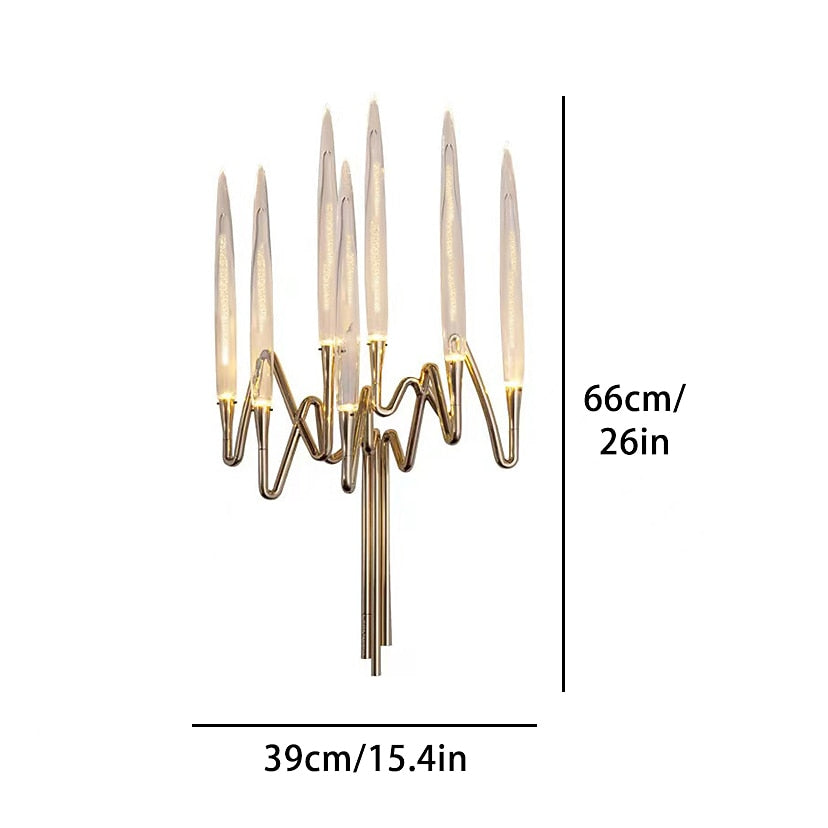 Modern Crystal Candelabra Wall Light