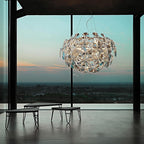 Suspension florale moderne en acrylique