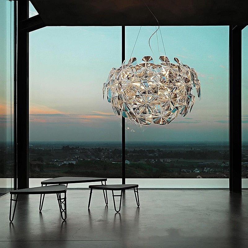 Modern Acrylic Flower Pendant Light