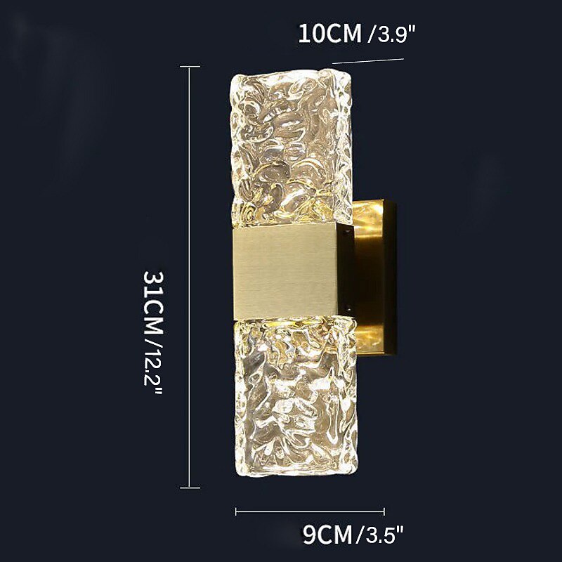 Glam Crystal Cylinder Vanity Light