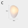 Modern Glass Pebble Wall Light