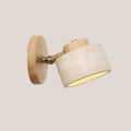 Wabi-Sabi Travertine Cylinder Wall Light