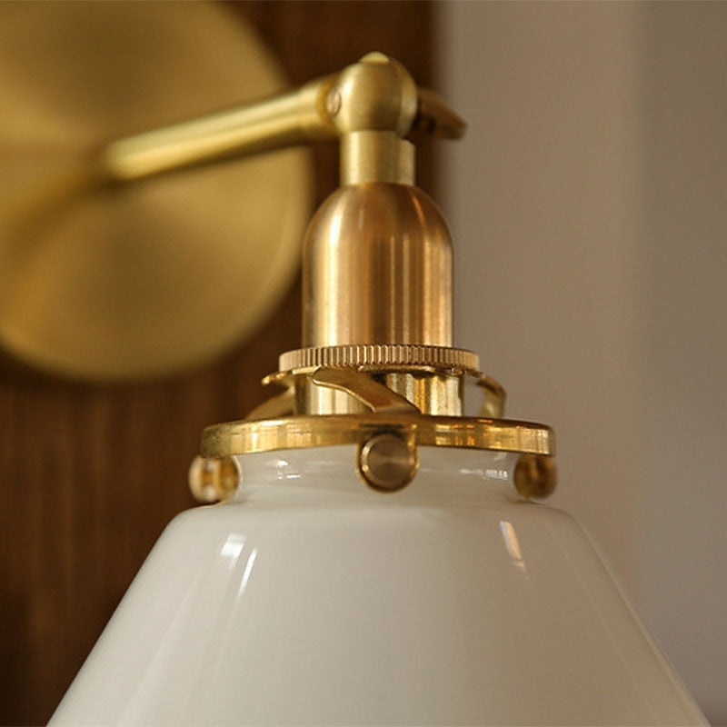 Rustic Glass Bell Wall Light