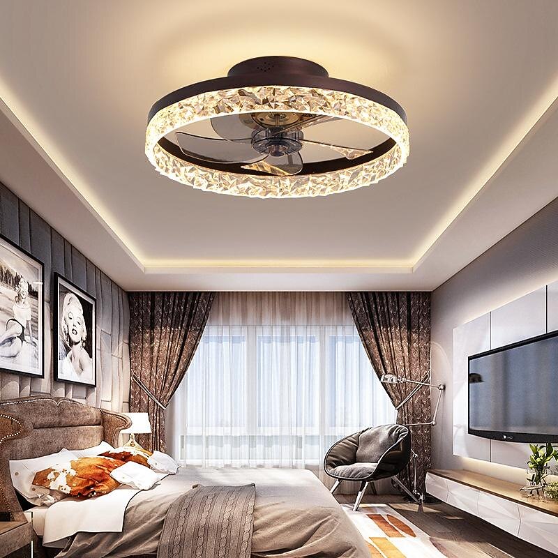 Modern Metal Ring-Fan Ceiling Fan Light
