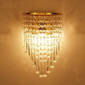 Glam Crystal Cascade Wall Light