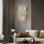 Applique Murale Cascade de Cristal Glamour
