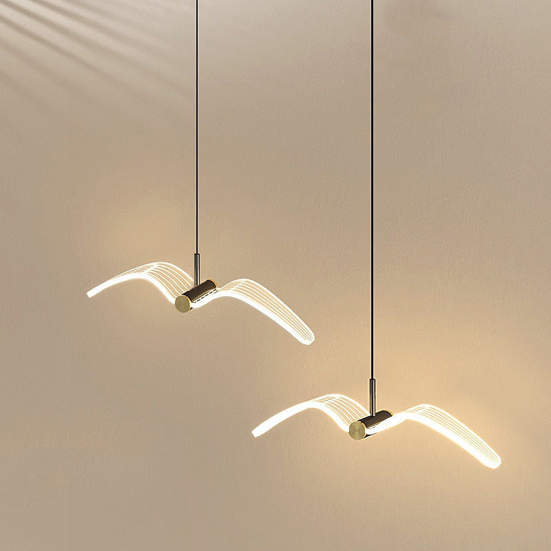 Modern Acrylic Wave Pendant Light