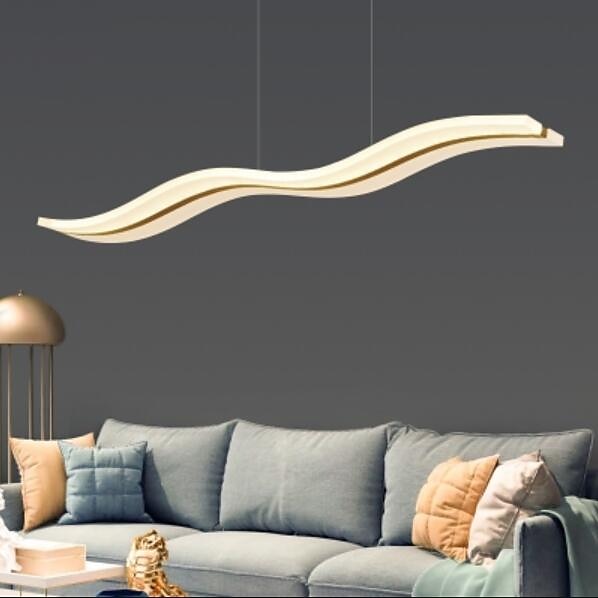 Modern Acrylic Wave Pendant Light