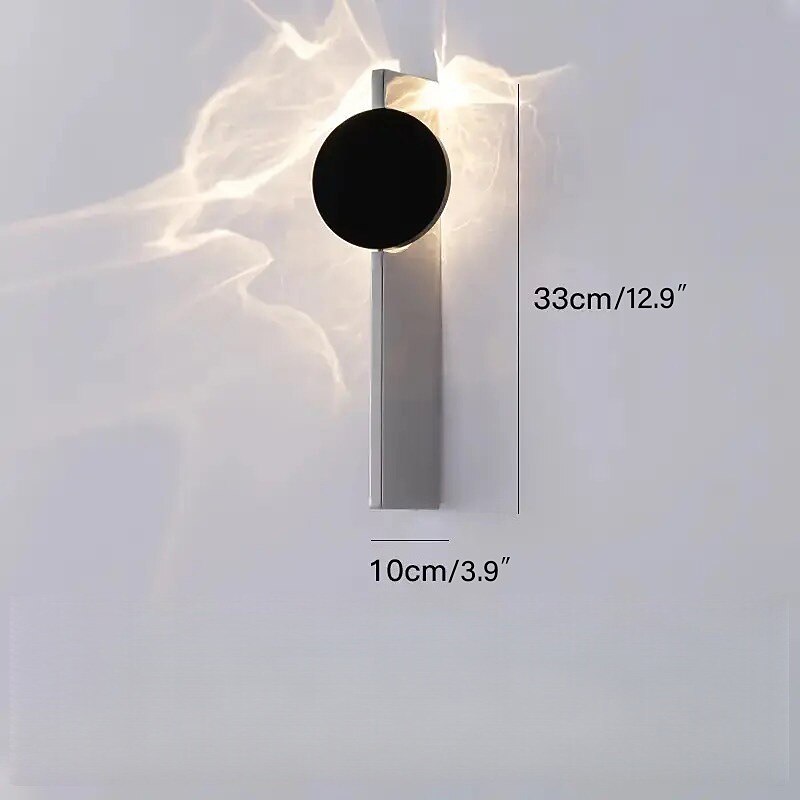 Modern Metal Sunburst Wall Light