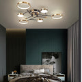 Modern Acrylic Ring-Branch Ceiling Light