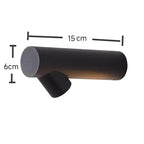 Moderne zylindrische Wandleuchte aus Metall