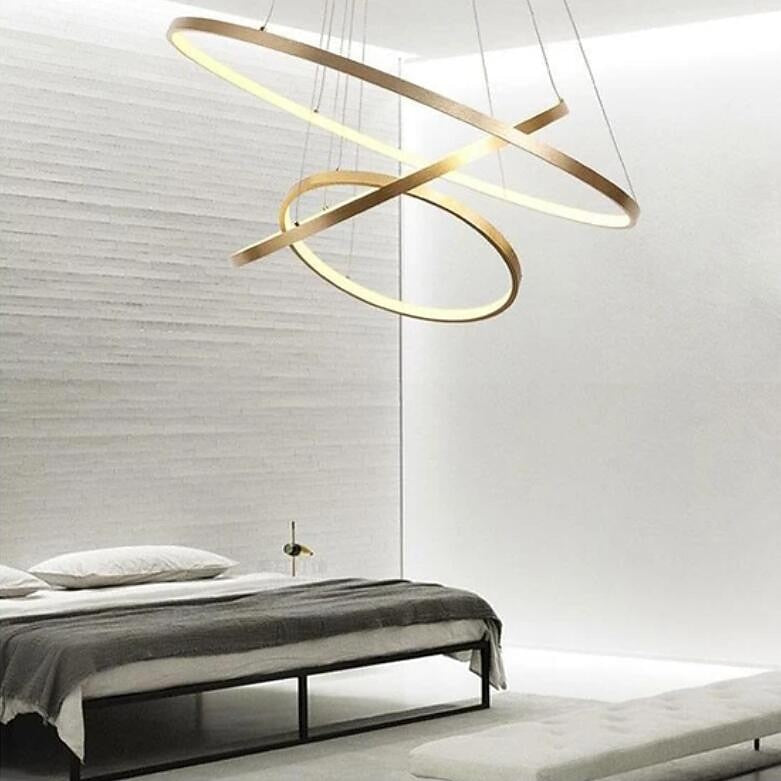 Modern Metal Ring Pendant Light