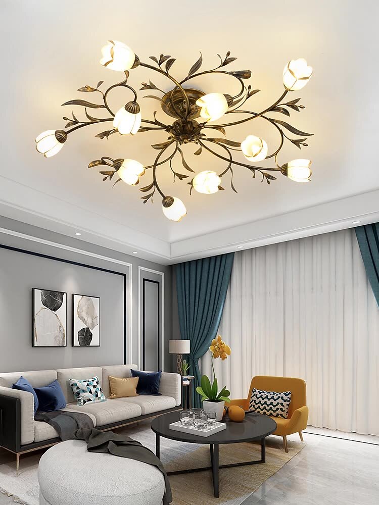 Modern Glass Branch Ceiling Light