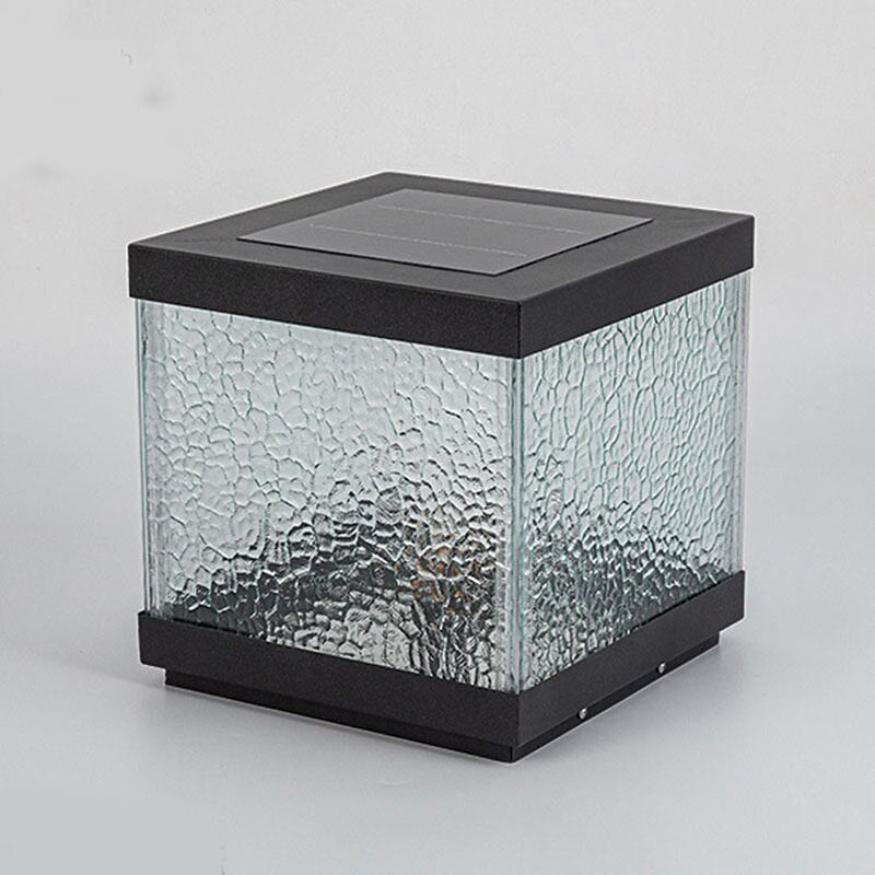 Modern Metal Square Post Light