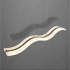 Moderne Acryl-Wellen-Pendelleuchte