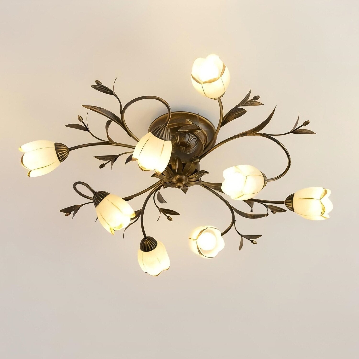 Modern Glass Branch Ceiling Light