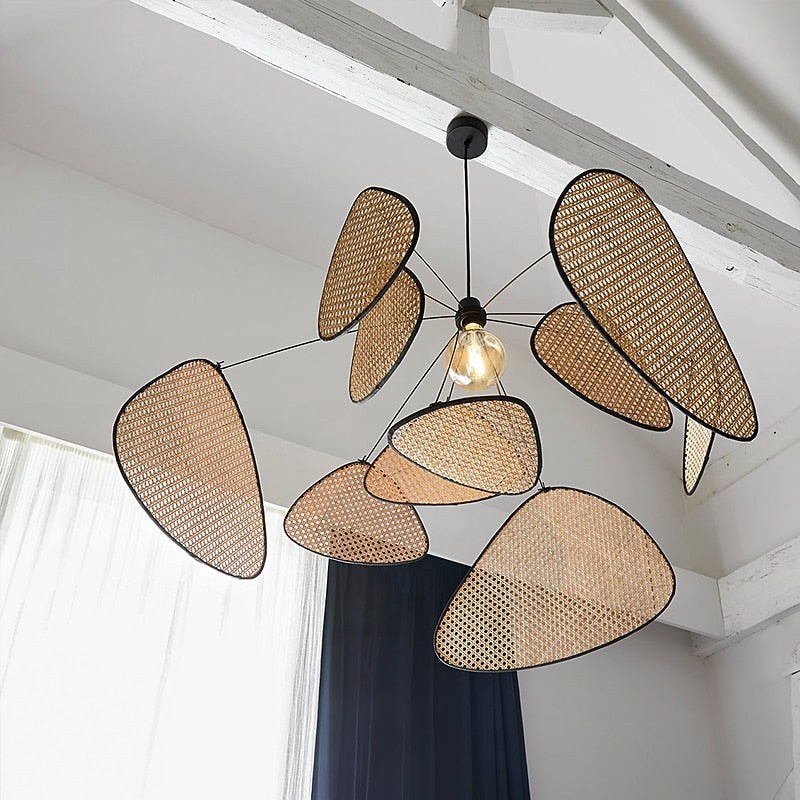 Rustic Metal Petal Pendant Light