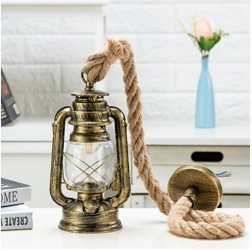 Vintage Metal Lantern Pendant Light