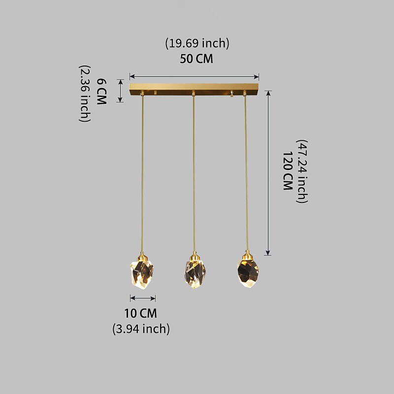 Glam Glass Cascade Pendant Light