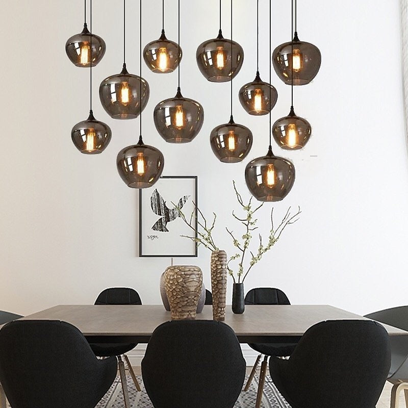 Modern Glass Globe Pendant Light