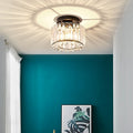 Glam Crystal Drum Ceiling Light