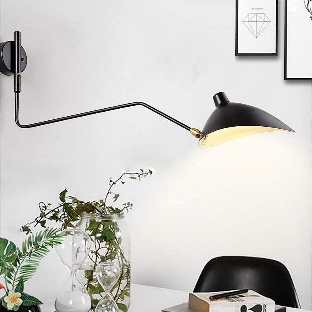 Modern Metal Swing-Arm Wall Light