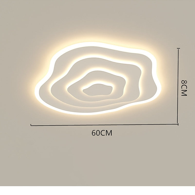 Modern Acrylic Organic-Ring Ceiling Light