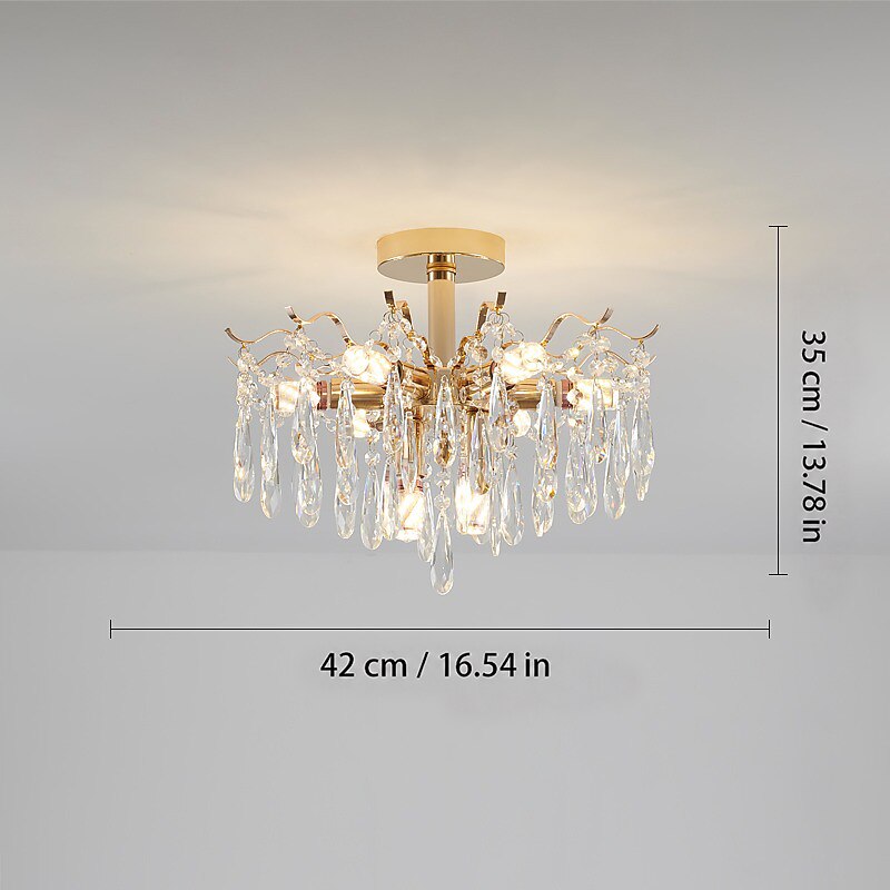 Modern Crystal Rectangle Chandelier
