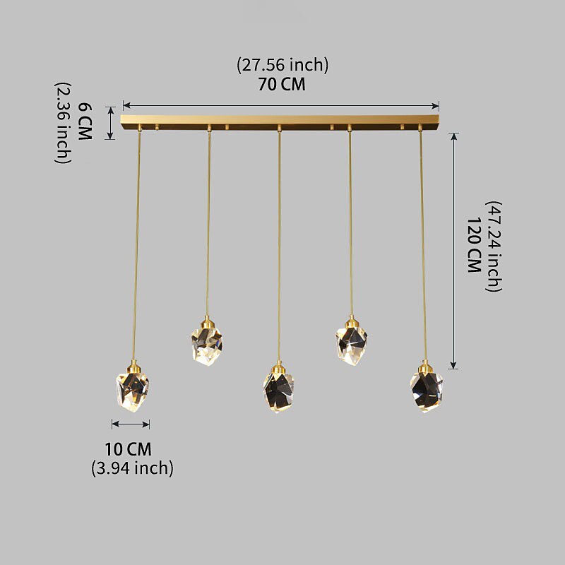 Glam Glass Cascade Pendant Light