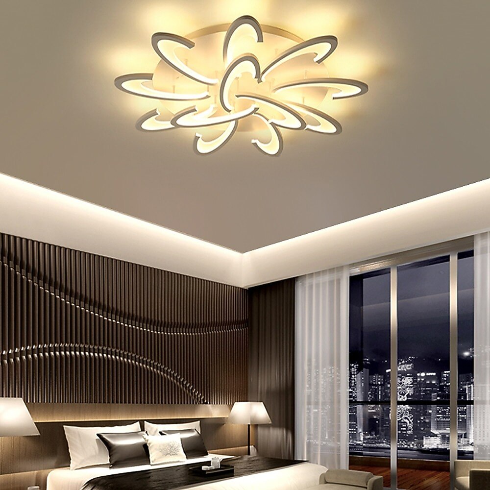 Modern Aluminum Pinwheel Ceiling Light