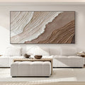 Neutral Tone 3D Textured Abstract Painting