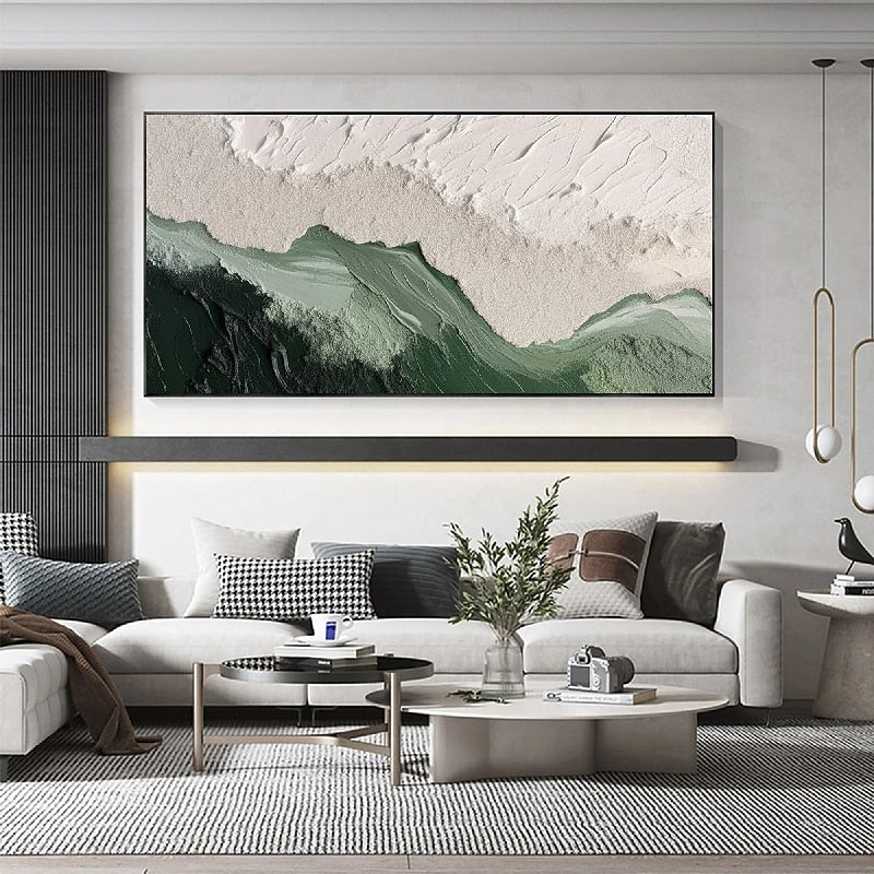 Neutral Tone 3D Textured Abstract Painting
