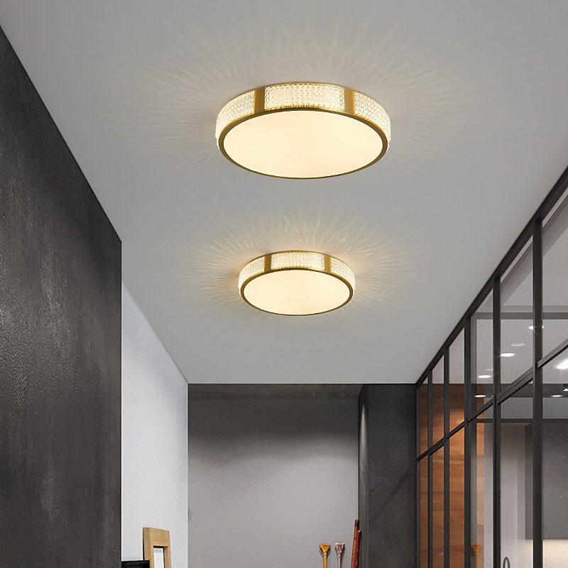 Modern Metal Drum Ceiling Light