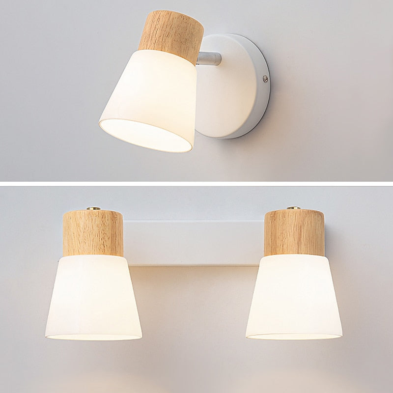 Modern Glass Cone Vanity Light