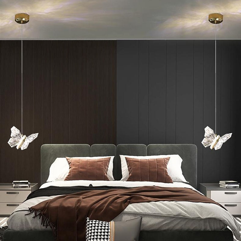 Modern Acrylic Butterfly Pendant Light