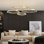 Modern Metal Ring-Cluster Pendant Light