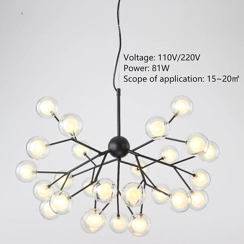 Modern Metal Sputnik Chandelier