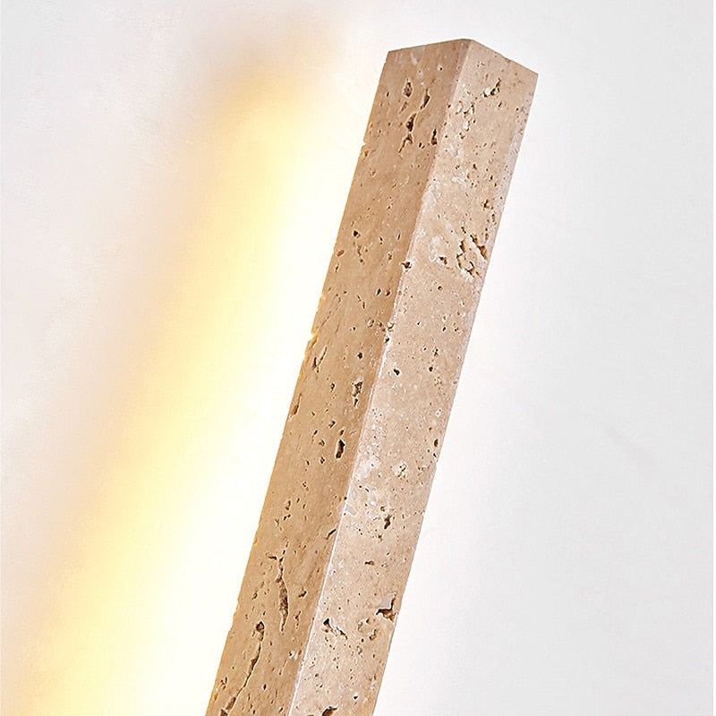 Wabi-Sabi Travertine Linear Wall Light